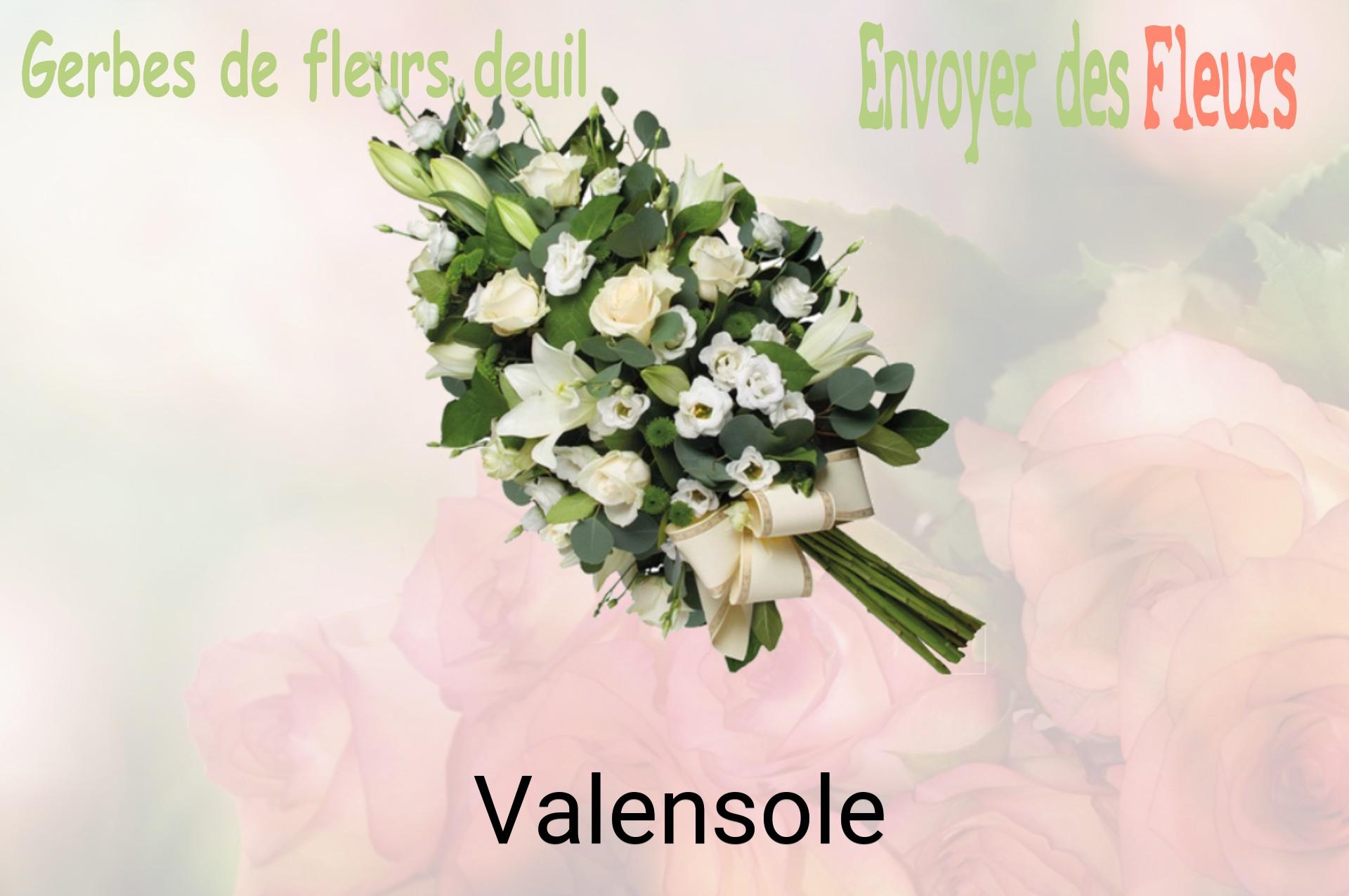 Gerbe de fleurs de deuil livrée à Valensole
